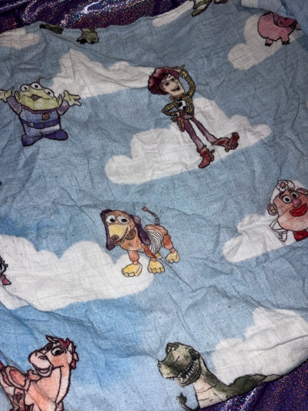 Sweet Ellie Sue Muslin Disney Toy Story Blanket